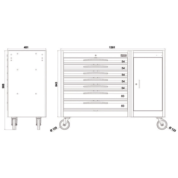 Carrello Porta Utensili Fasano Tools FG 109D/7G