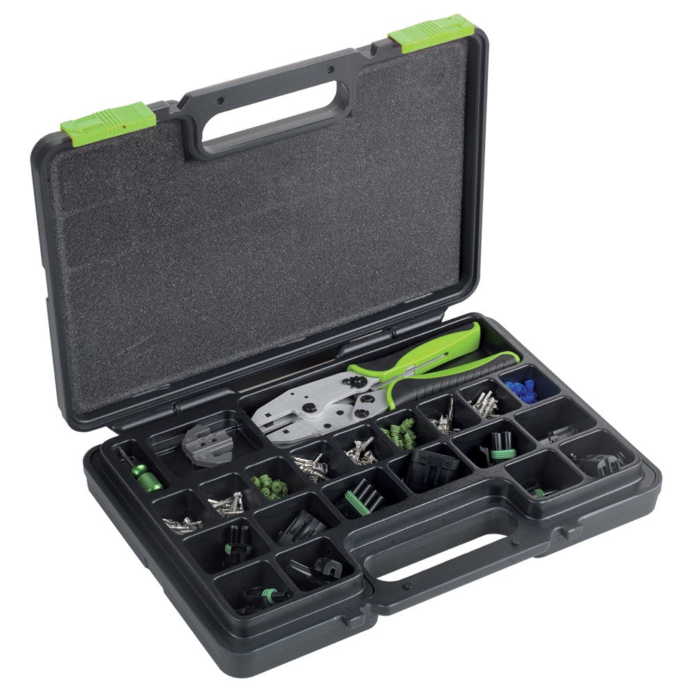 SET CONNETTORI WEATHER-PAC + PINZA AGGRAFFATRICE Fasano FG 185/S190