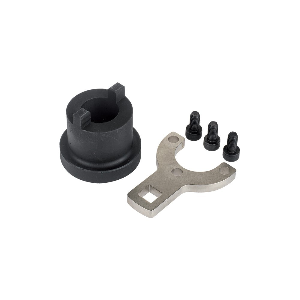 ATTREZZO BLOCCAGGIO MOZZO PULEGGIA ALBERO MOTORE E BLOCCAGGIO ALBERO A CAMME PER NUOVI MOTORI FIAT MULTIJET Fasano FG 192/FT6A