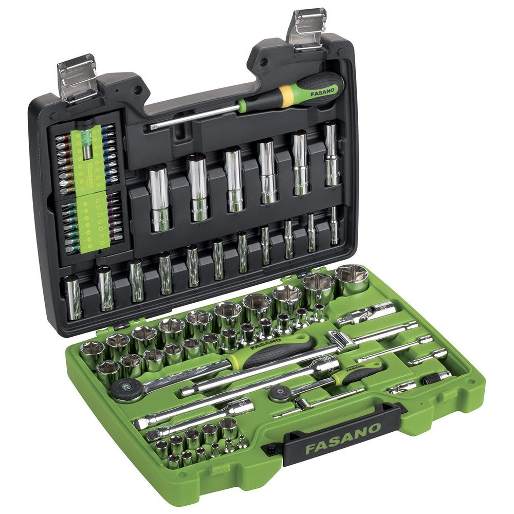 Valigia in Abs Fasano Tools FG 625/S94 SET CHIAVI A BUSSOLA ESAGONALI - 1/2"