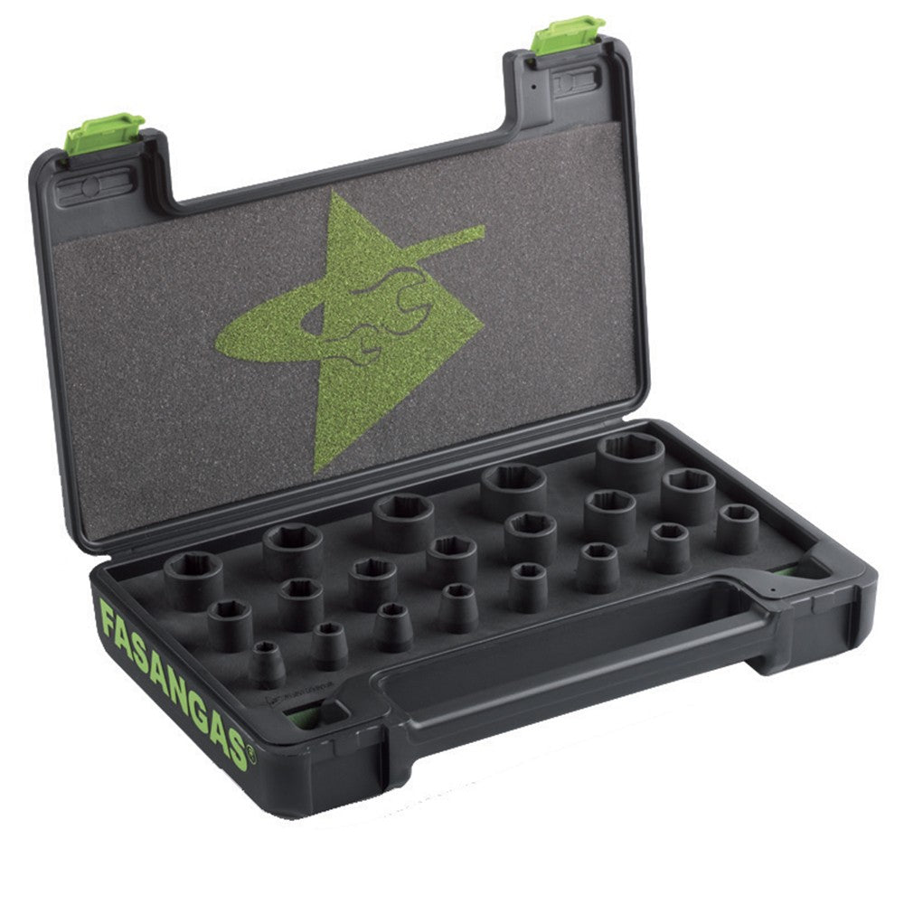 SET CHIAVI A BUSSOLA ESAGONALI RINFORZATE - 1/2" Fasano FG 628/S20