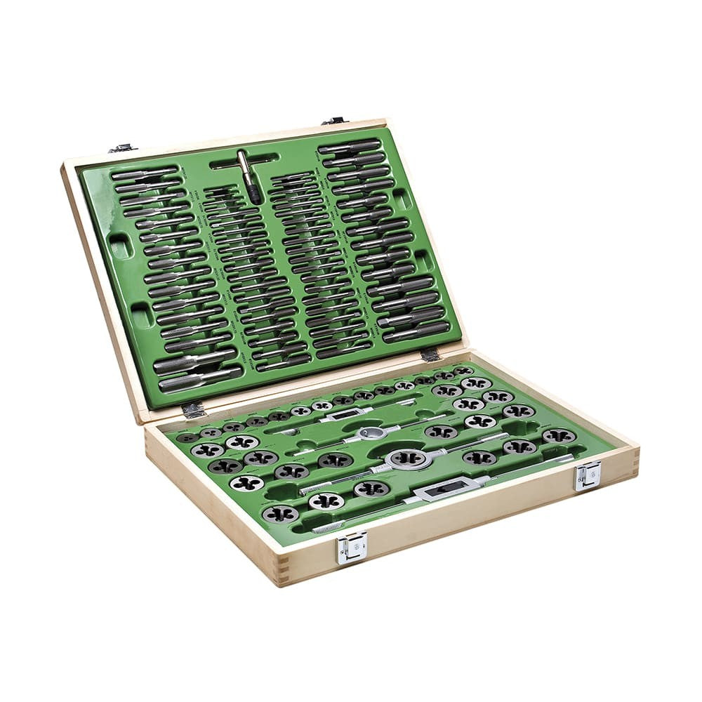 SET MASCHI E FILIERE IN ACCIAIO A CROMO E ACCESSORI -110PZ Fasano Tools FG 70/S110