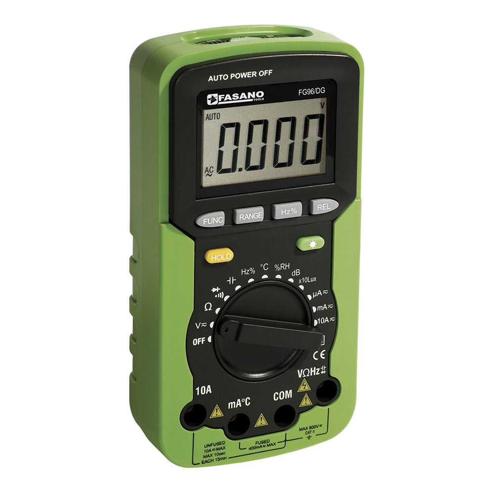 MULTIMETRO DIGITALE DC/AC-OHM Fasano FG 96/DG