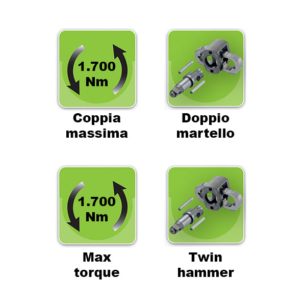 AVVITATORE PNEUMATICO AD IMPULSI CON ATTACCO QUADRO 1/2" Fasano FGA 309