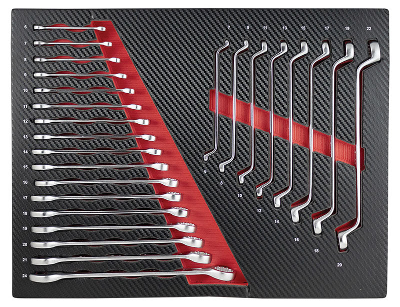 Allestimento set 172 utensili Carbon Look per Arredo Officina Workshopitaly MPS Total Black