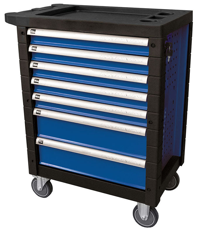 CARRELLO PORTA UTENSILI 7 CASSETTI, CON 172 UTENSILI Fermec FM53768 BLU
