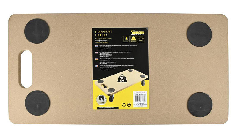 PEDANA CON RUOTE 58X30 CM 200 KG MAX FM9959