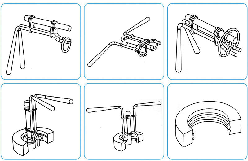 SET 4 PEZZI, UTENSILI PER L’INSTALLAZIONE DELLE GUARNIZIONI IDRAULICHE FMSEALTOOLS