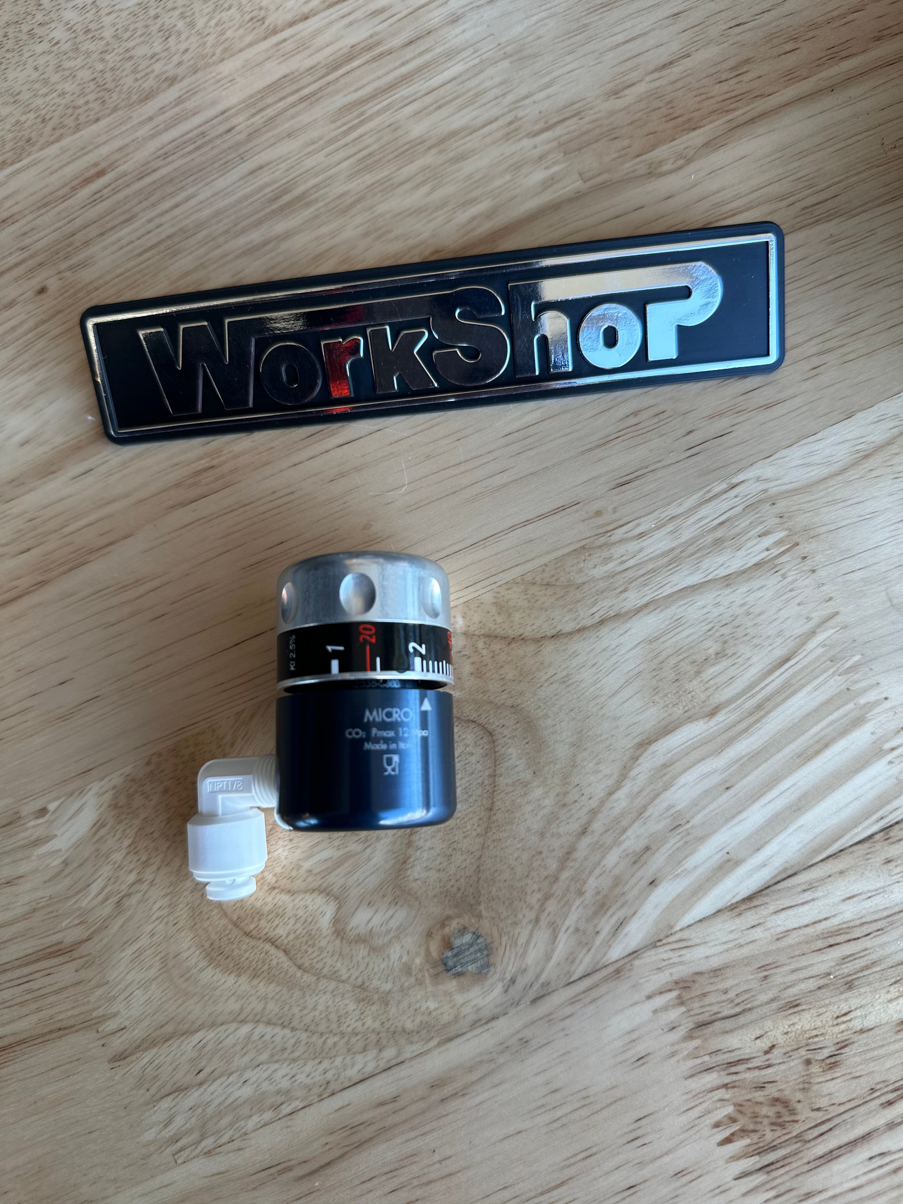 Riduttore di pressione Zerica per bombole a perdere Co2 in alluminio