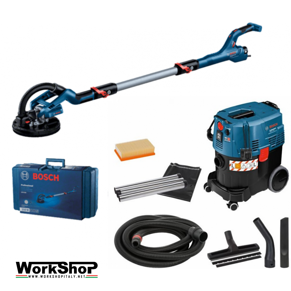 Levigatrice murale GTR 55-225+ Aspiratore GAS 35 M AFC Bosch PROFESSIONAL