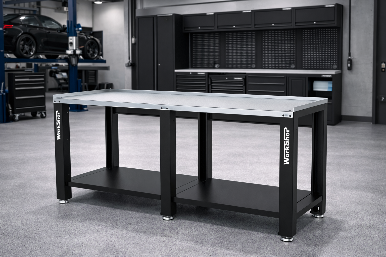 Banco da lavoro HIGH FORCE piano zincato 2mt Workshopitaly