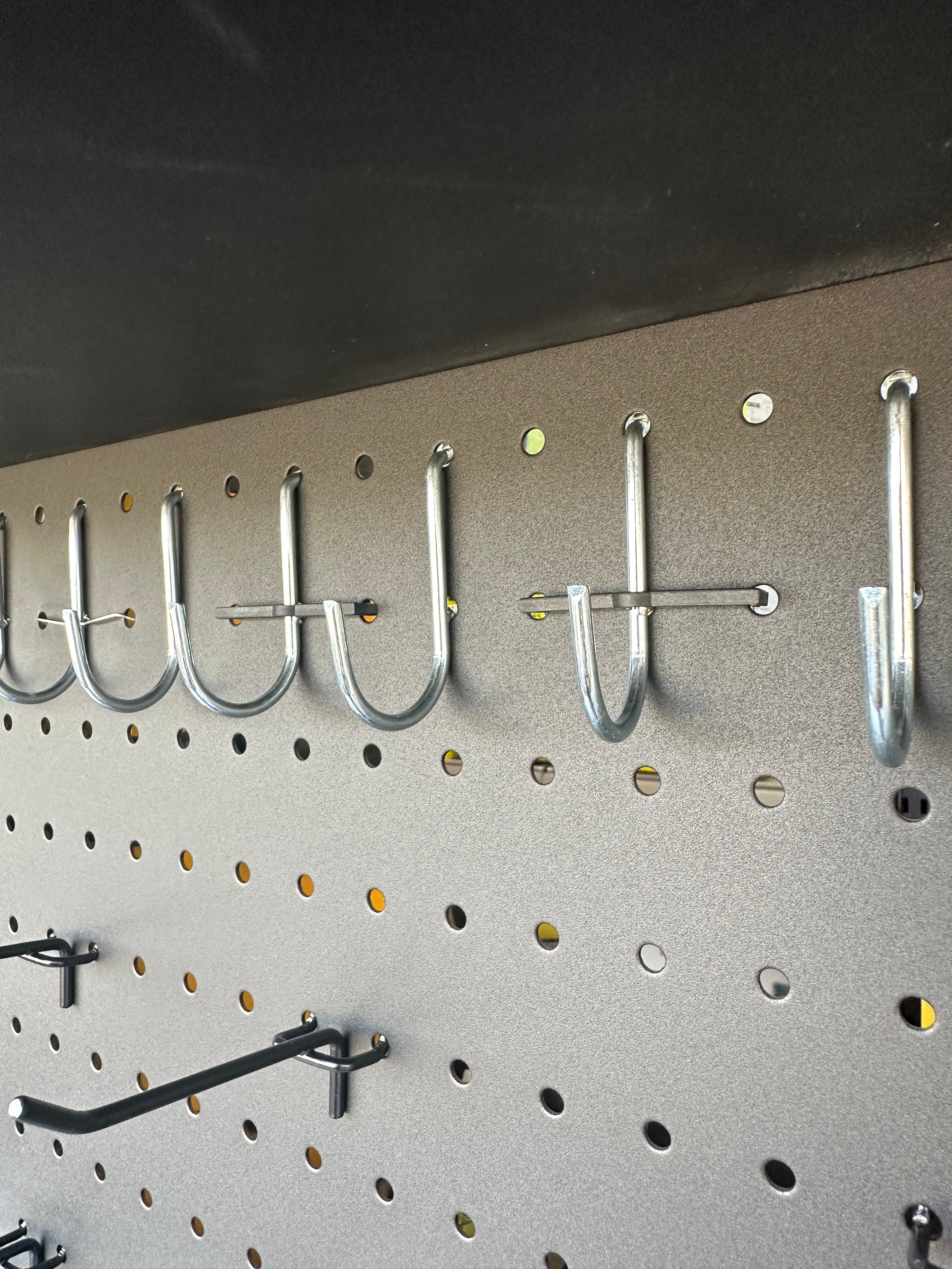 Set 100 fermi in plastica ganci per Arredo Officina Workshopitaly MPS Total Black