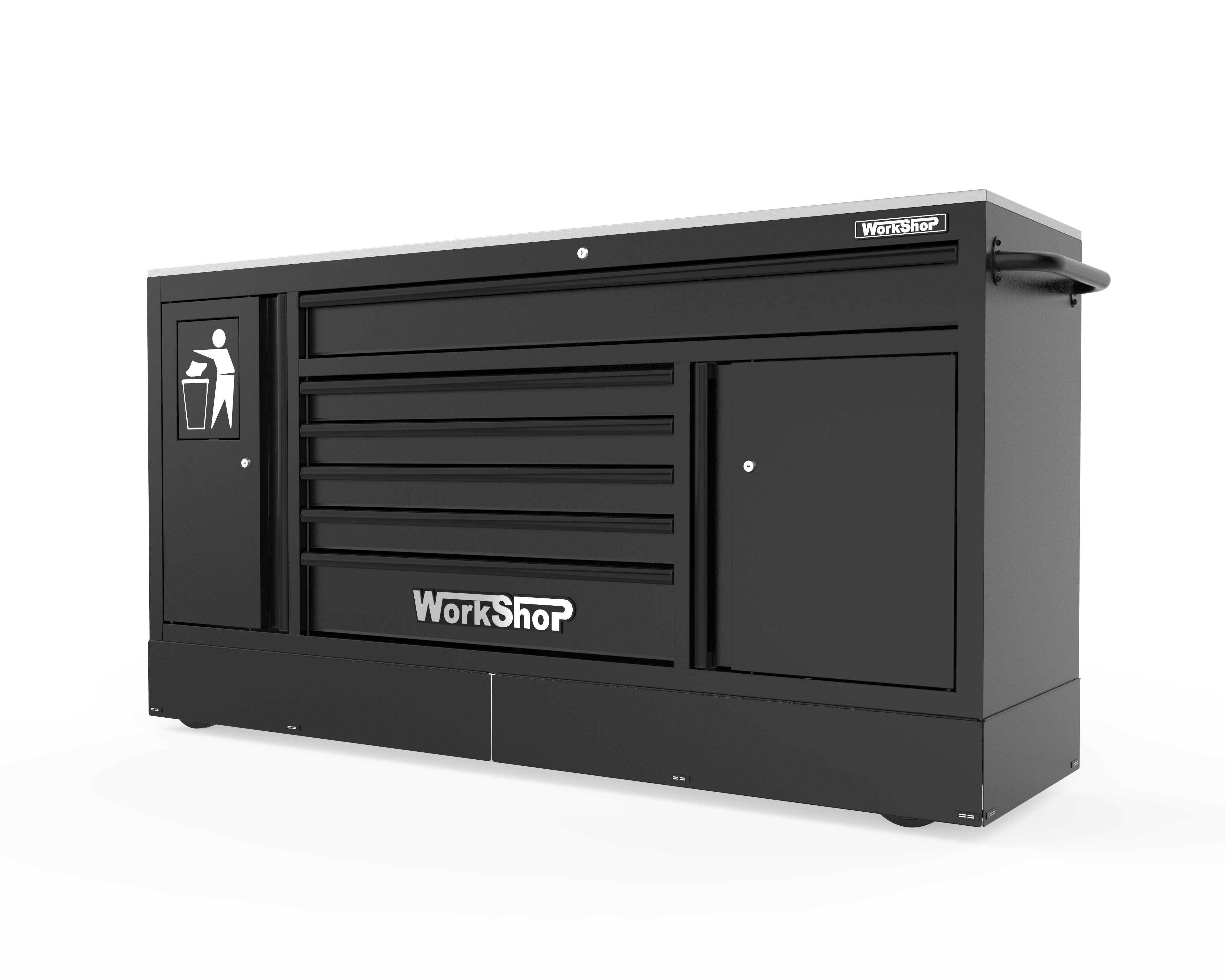 Carrello multifunzione Workshopitaly Full Black KING SIZE GP MotorSport