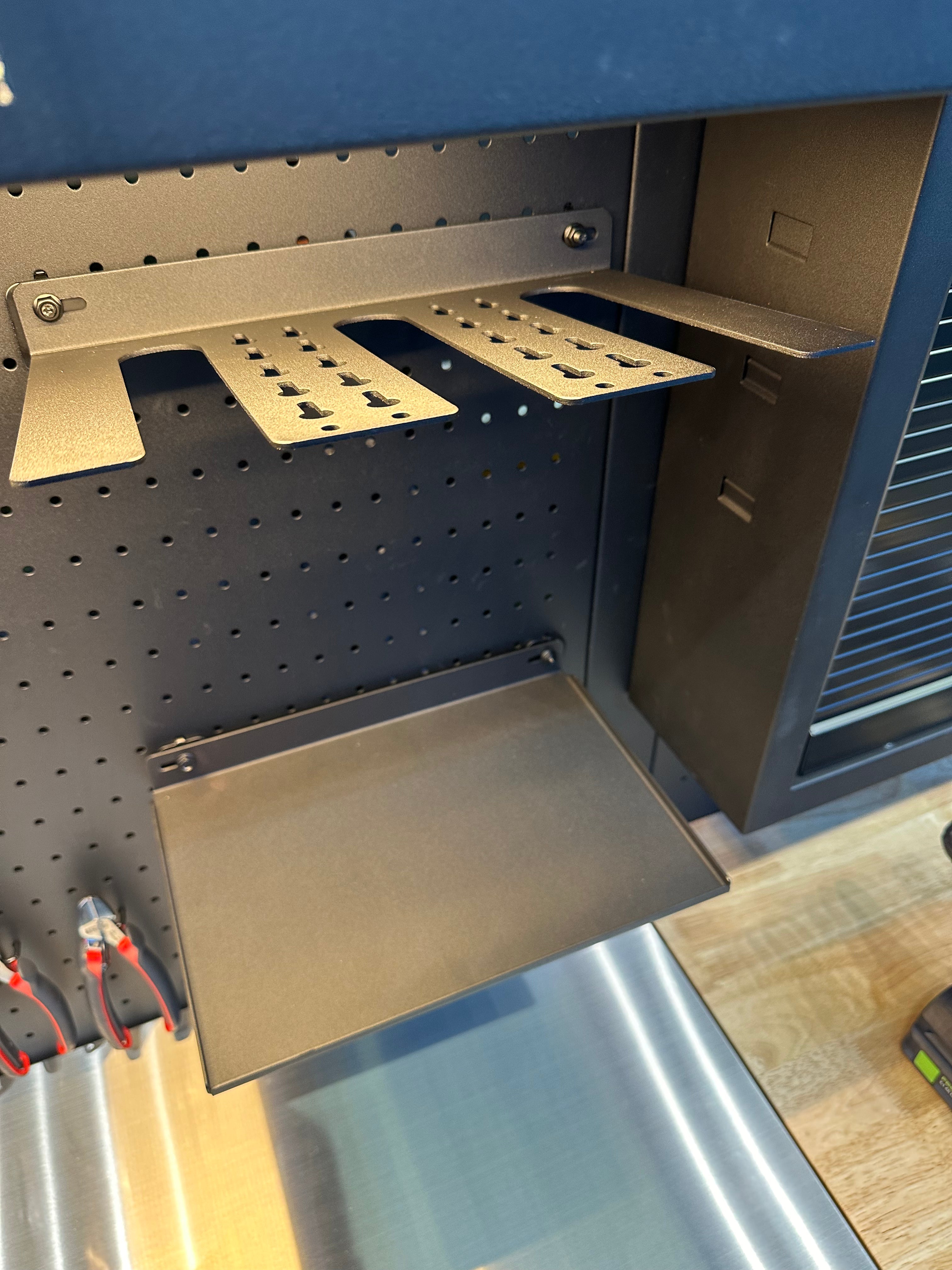 Set 2 supporti elettroutensili per Arredo Officina Workshopitaly MPS Total Black