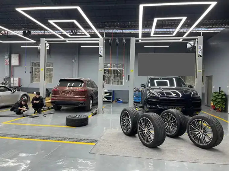 Lampada Led da soffitto doppio rettangolo 4,8 x 2,4 mt