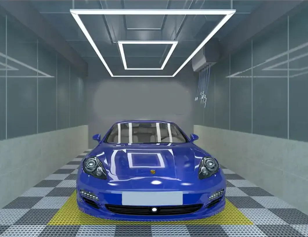 Lampada Led da soffitto doppio rettangolo 4,8 x 2,4 mt