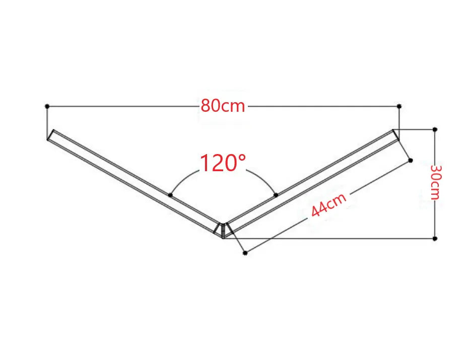 Lampada Led da soffitto freccia 120° 80x30cm