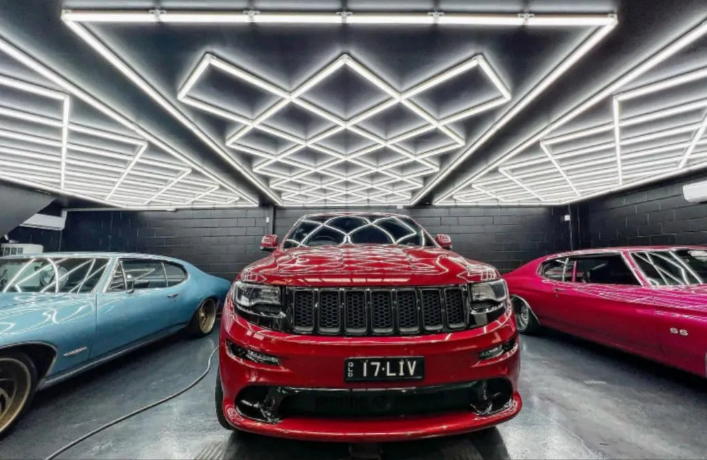 Luce led quadre a soffitto 10 elementi e cornice 4,8mt x 2,4mt