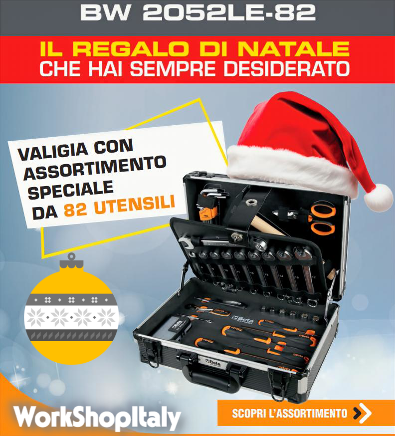 Valigia con assortimento di 82 utensili Beta BW 2052LE-82 + Calendario dell'Avvento