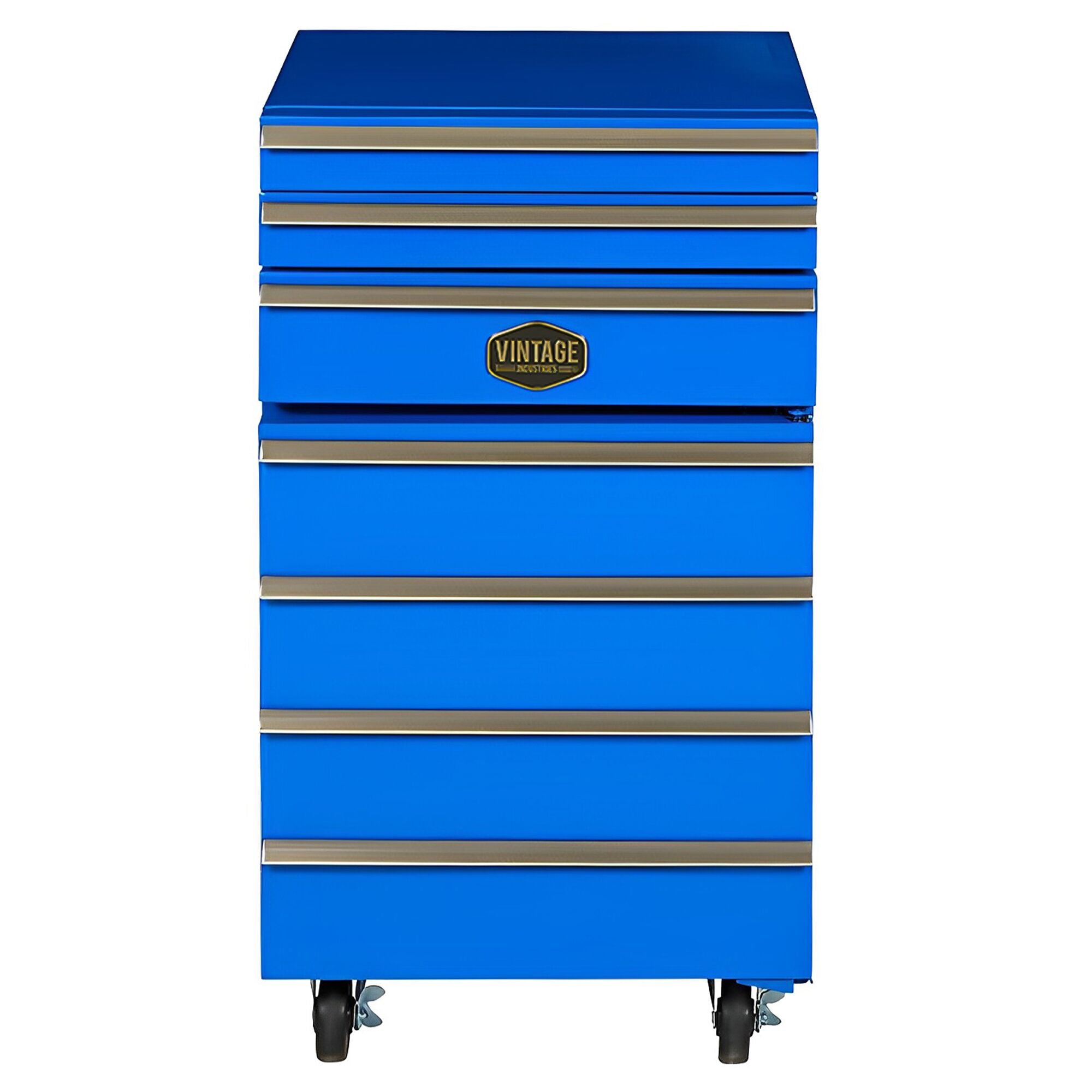 Carrello Vintage Frigorifero 50lt. 3 cassetti BLU