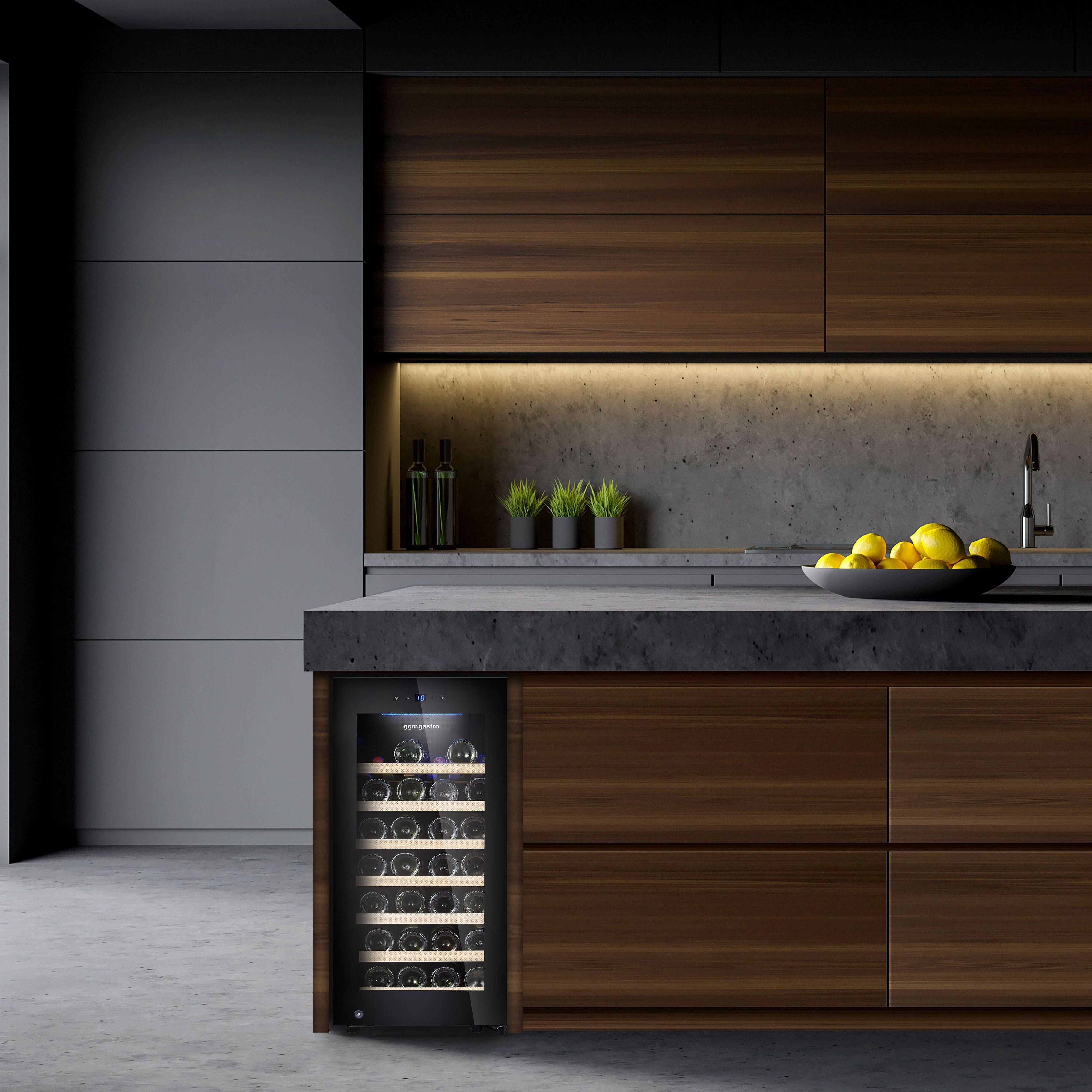 Frigorifero Cantinetta Frigo Vino 1 Zona climatica 100 litri max. 29 bottiglie Full Black Officina