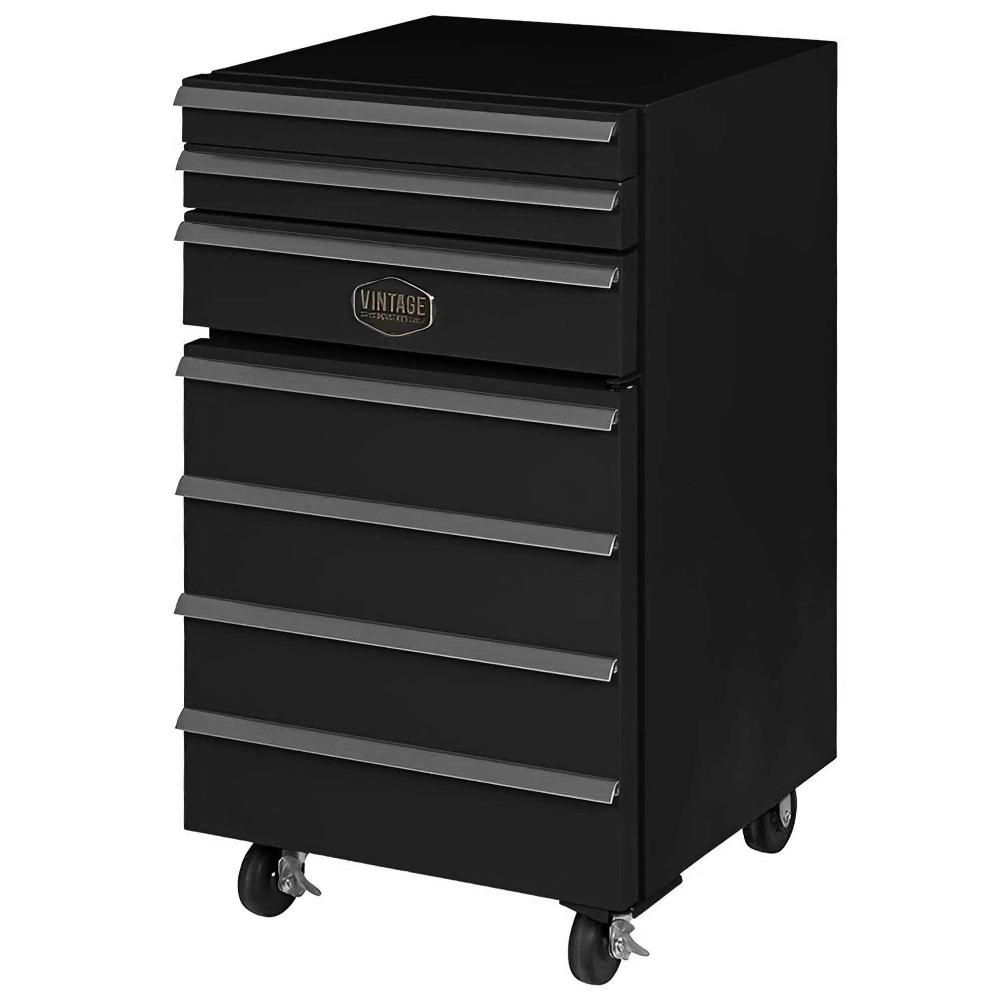 Carrello Vintage Frigorifero 50lt. 3 cassettiFull Black