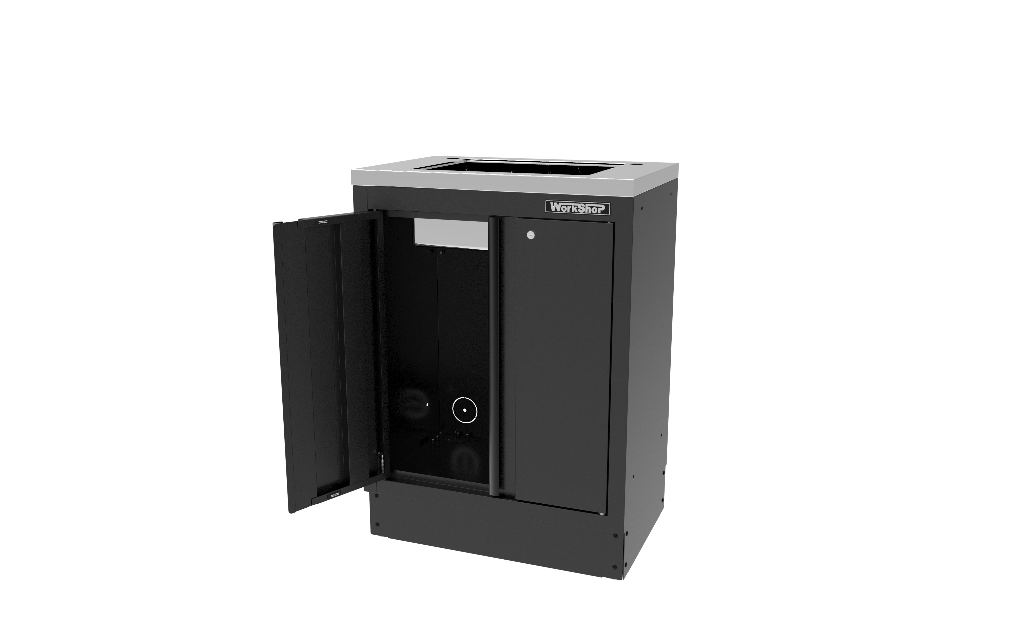 Arredo Officina Workshopitaly MPS 01 inox 6,3mt. Total Black