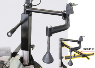 Dispositivo premi-alza tallone pneumatico Ravaglioli PLUS83H con braccio rotante per smontagomme