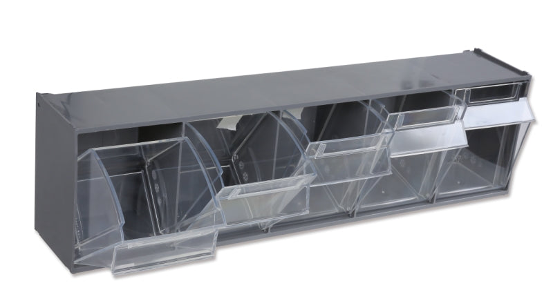 Portaminuterie a 5 vaschette in materiale plastico, con supporto Beta PM/5C