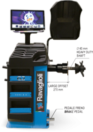 EQUILIBRATRICI ELETTRONICHE COMPUTERIZZATE Ravaglioli G2.140R + GAR301