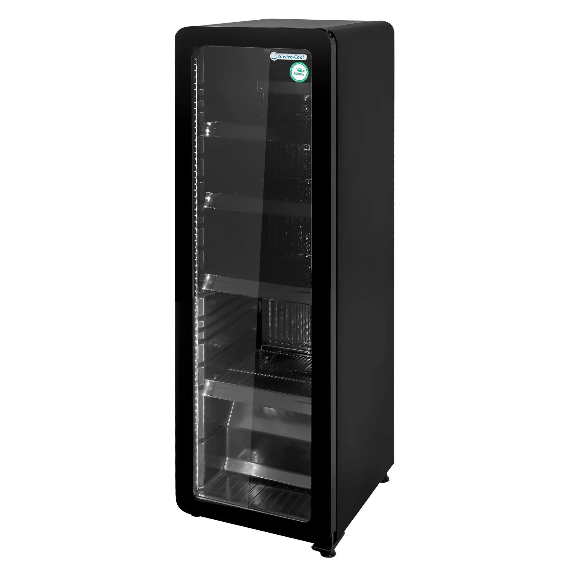 Frigorifero con porta in vetro 135 litri Full Black officina