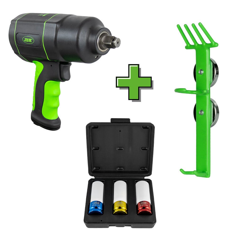 PISTOLA AD IMPATTO 1/2" 1200NM + 51341 + 51336 JBM