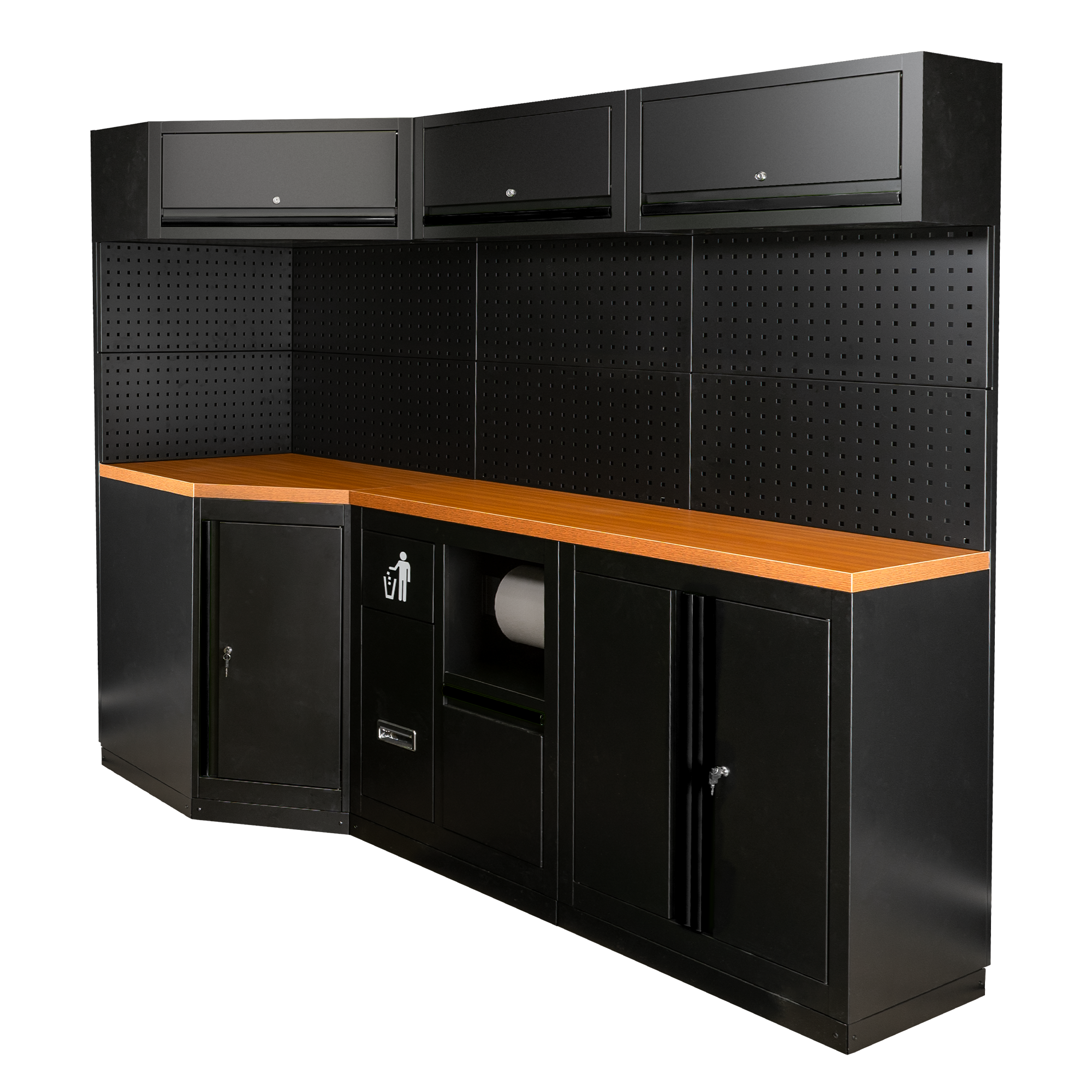SET DI MOBILI MODULARI (22PCS) - NERO SERIE518K JBM