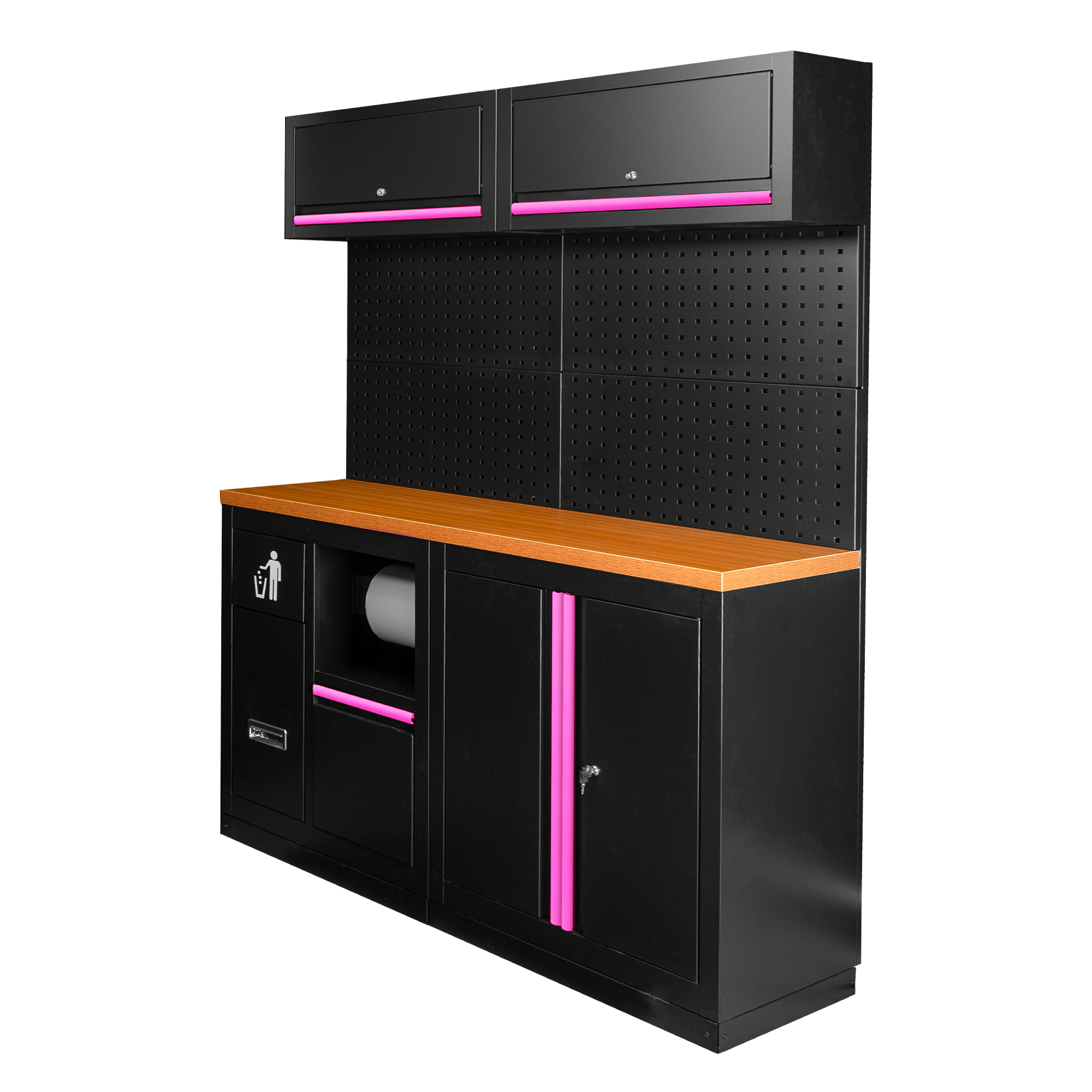 SET DI MOBILI MODULARI (12 PEZZI) - ROSA SERIE527P JBM