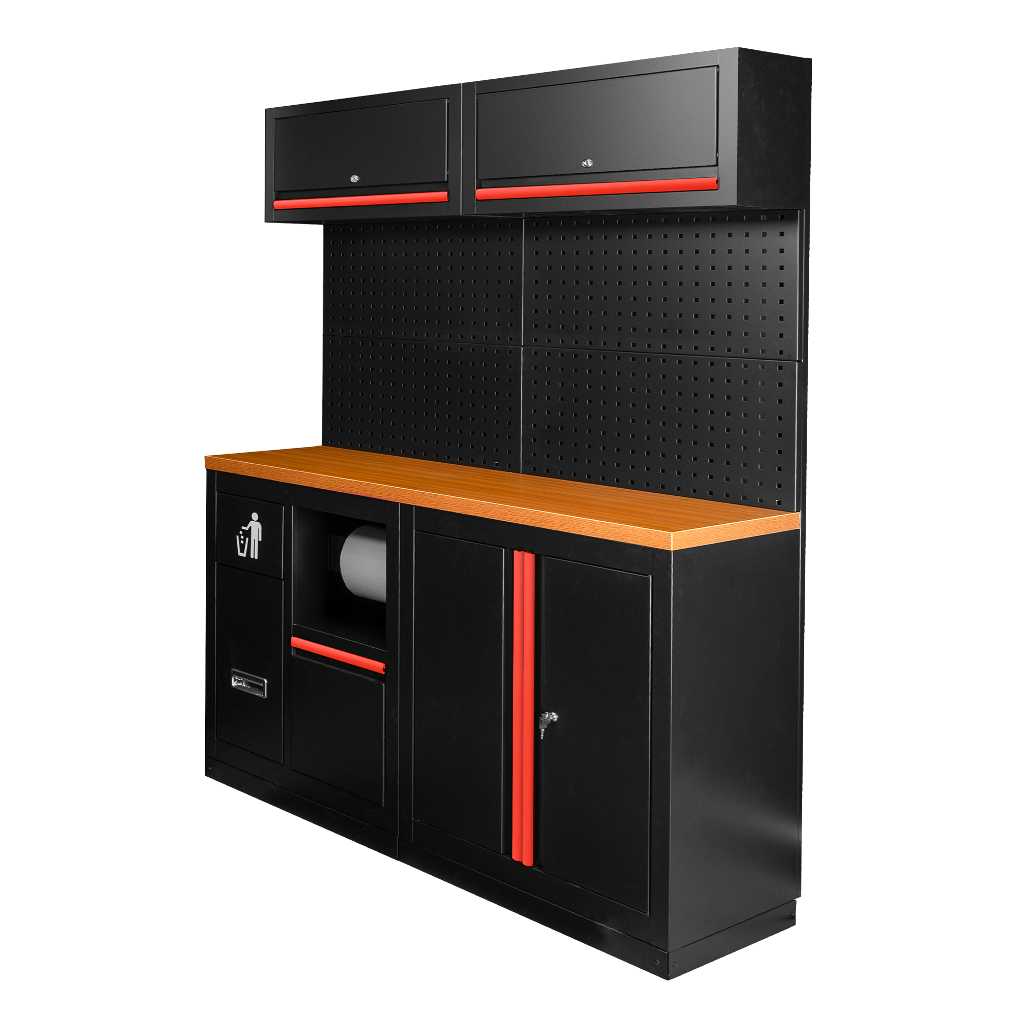 SET DI MOBILI MODULARI (12 PEZZI) - ROSSO SERIE527R JBM