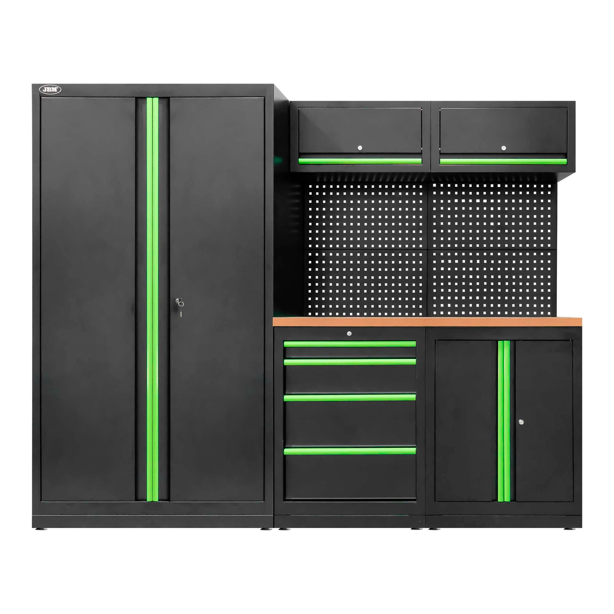 SET DI MOBILI MODULARI (13 PEZZI) - SET CON ARMADIO A DUE ANTE (REF. 18105) SERIE579 JBM