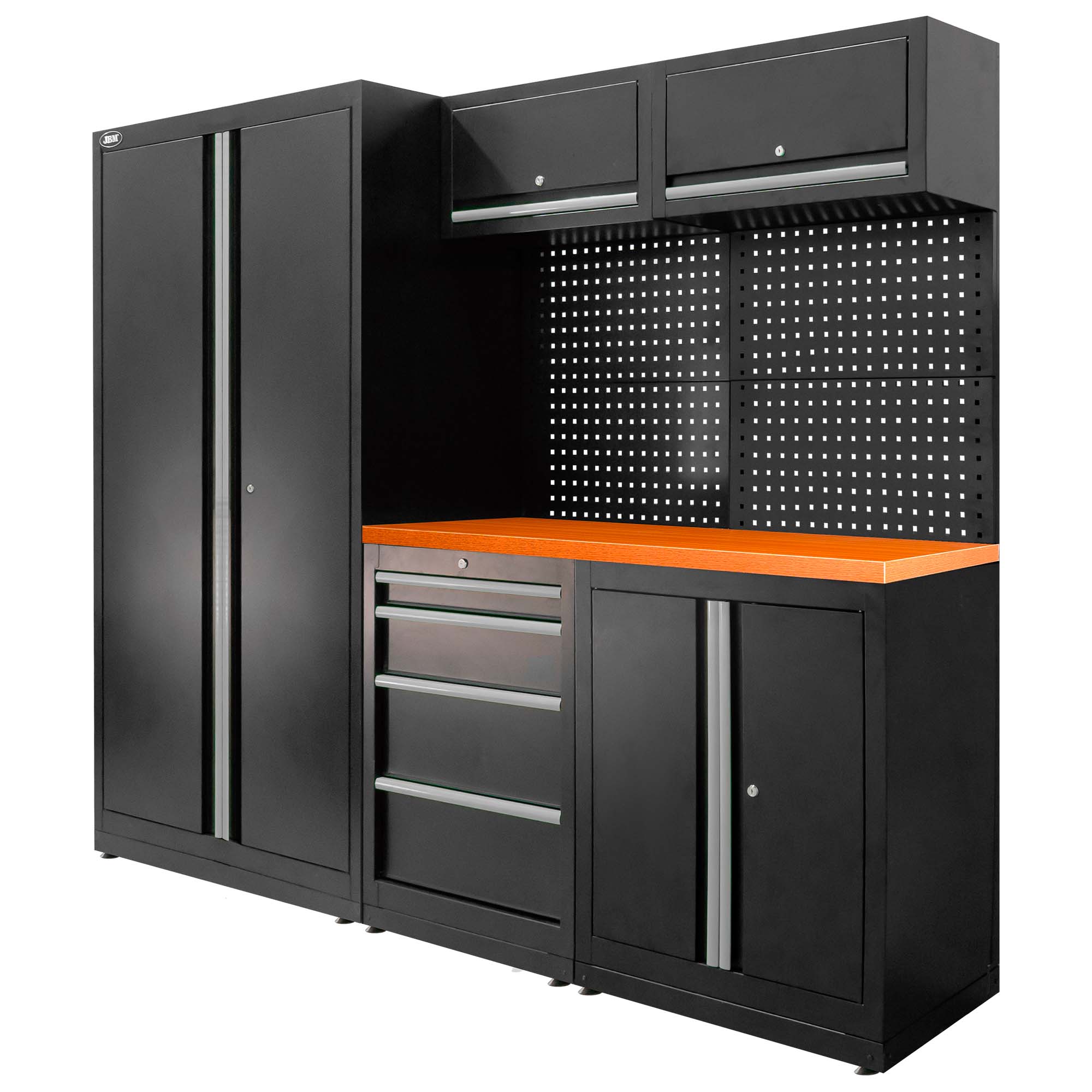 SET DI MOBILI MODULARI (13 PZ) - SET CON ARMADIO A DUE ANTE (REF.18105) - ARGENTO SERIE579S JBM