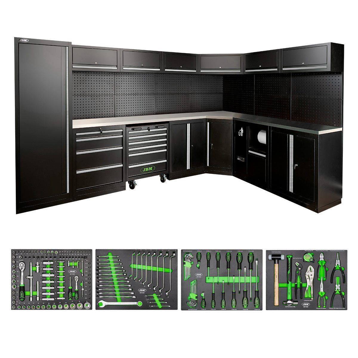 SET DI MOBILI MODULARI (43 PEZZI) - ARGENTO SERIE587S JBM