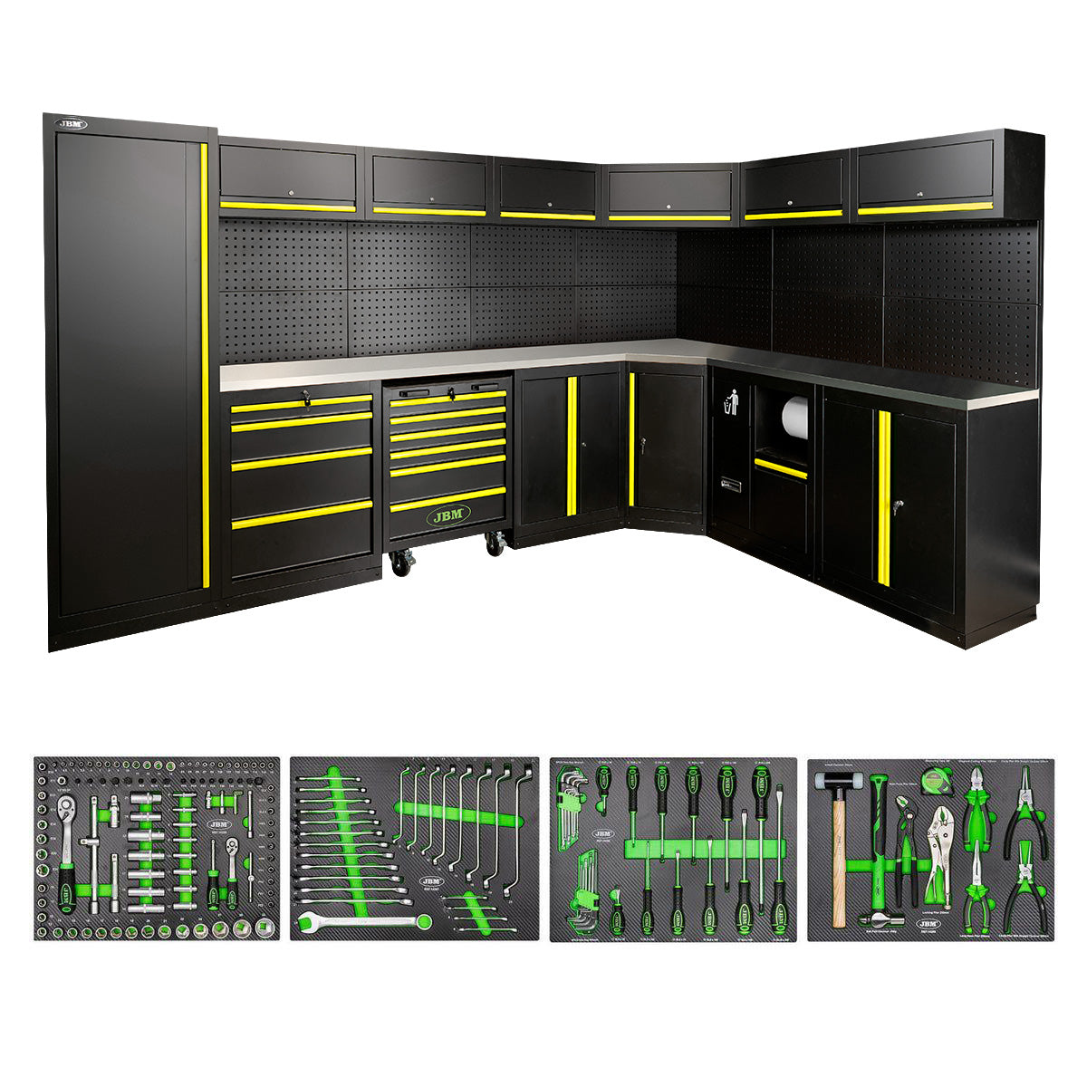 SET DI MOBILI MODULARI (43 PEZZI) - GIALLO SERIE587Y JBM