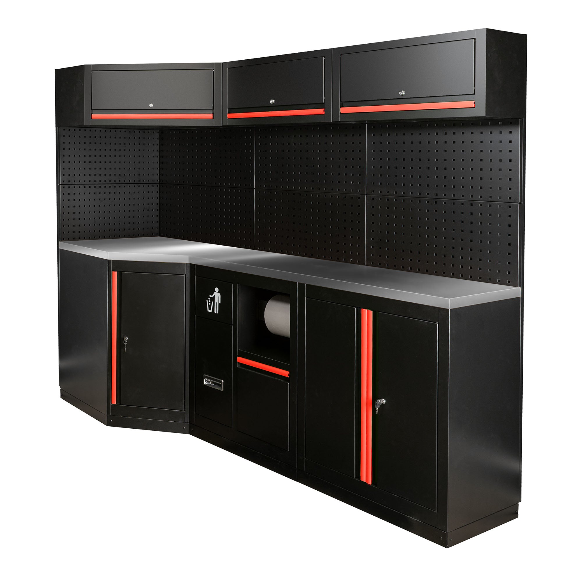 SET DI MOBILI MODULARI (22PCS) - ROSSO SERIE589R JBM