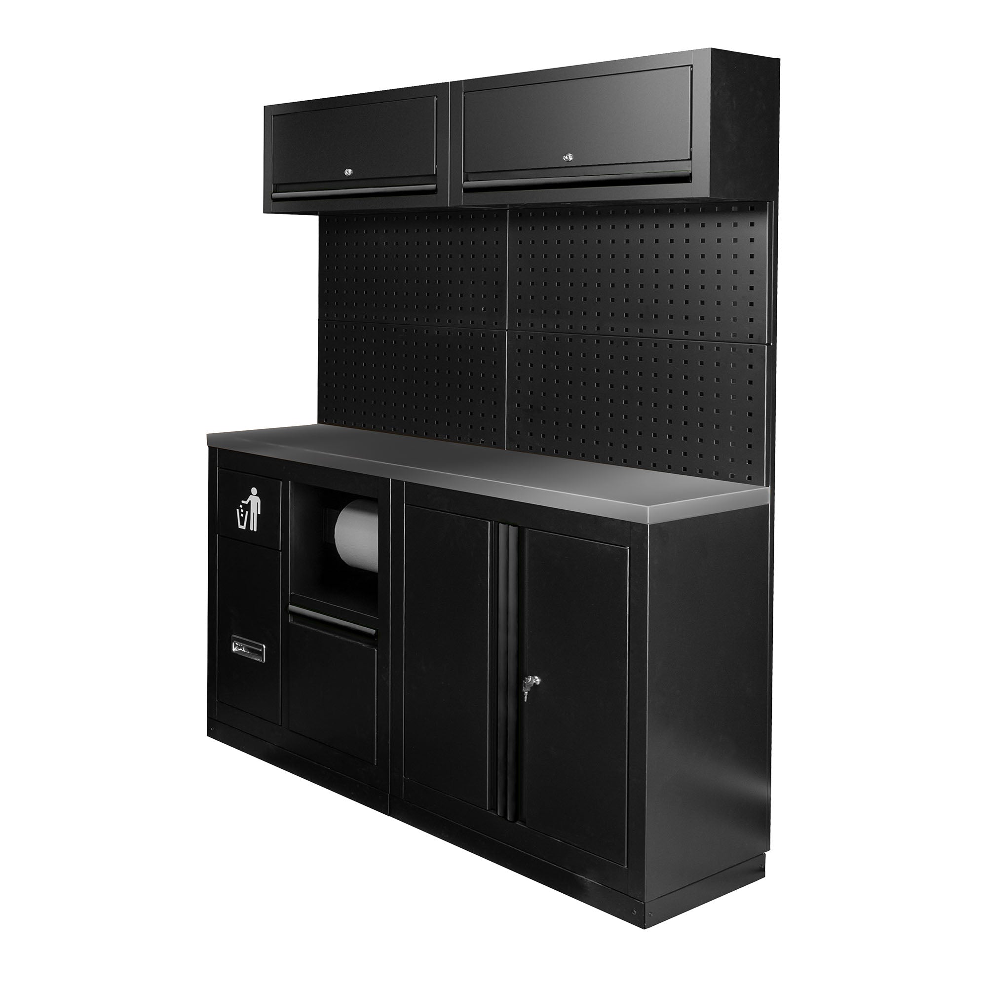 SET DI MOBILI MODULARI (12 PEZZI) - NERO SERIE590K JBM