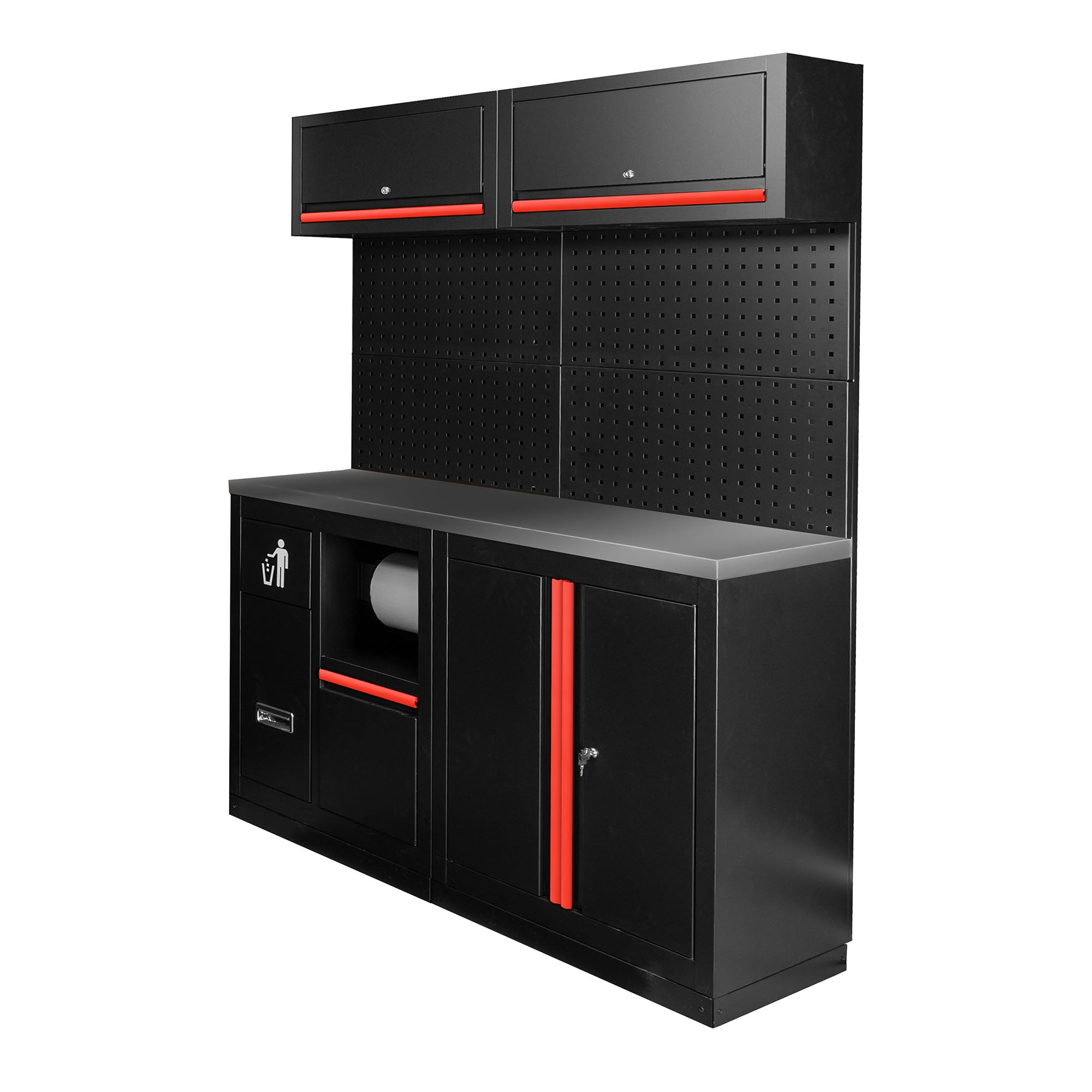 SET DI MOBILI MODULARI (12 PEZZI) - ROSSO SERIE590R JBM