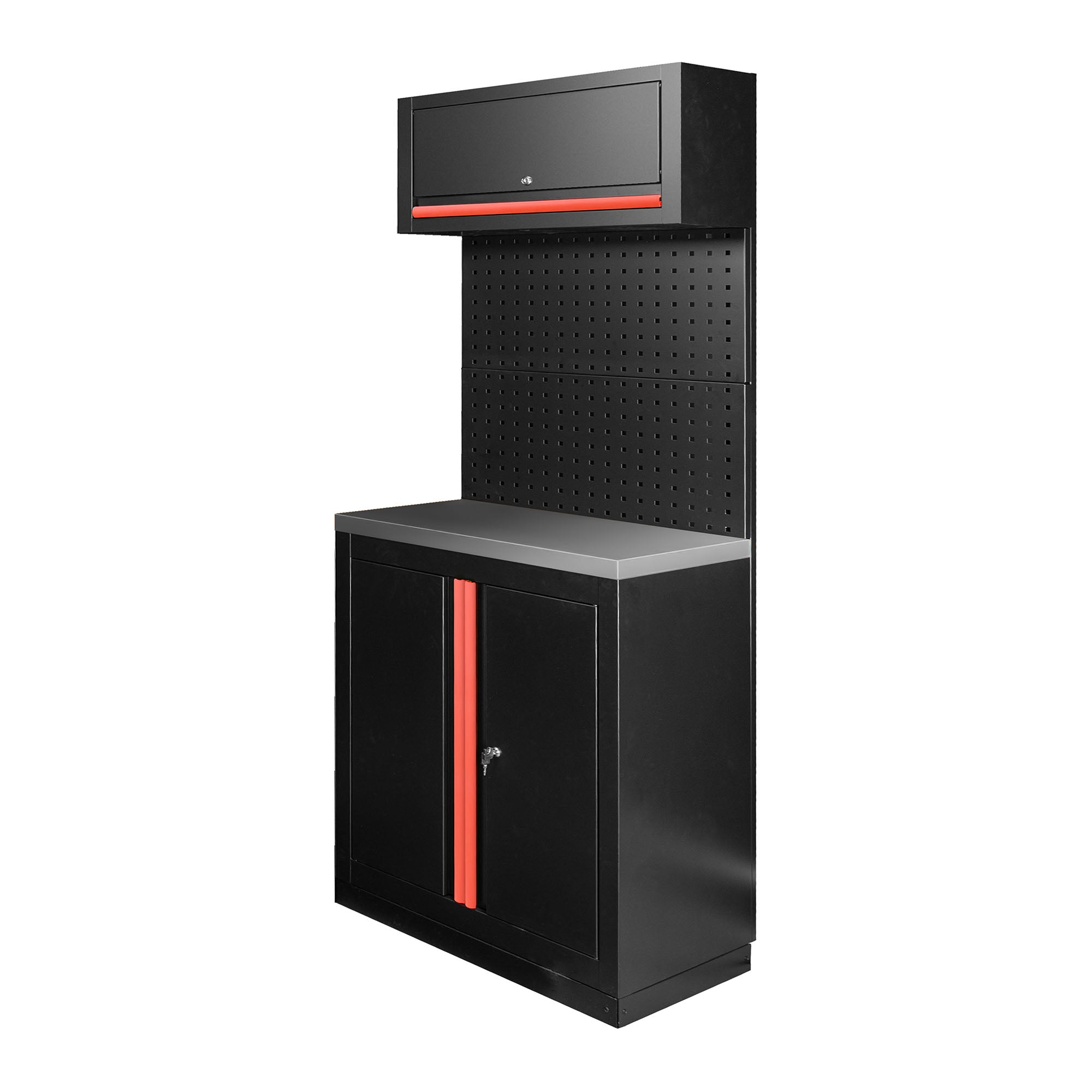 SET DI MOBILI MODULARI (7 PEZZI) - ROSSO SERIE592R JBM