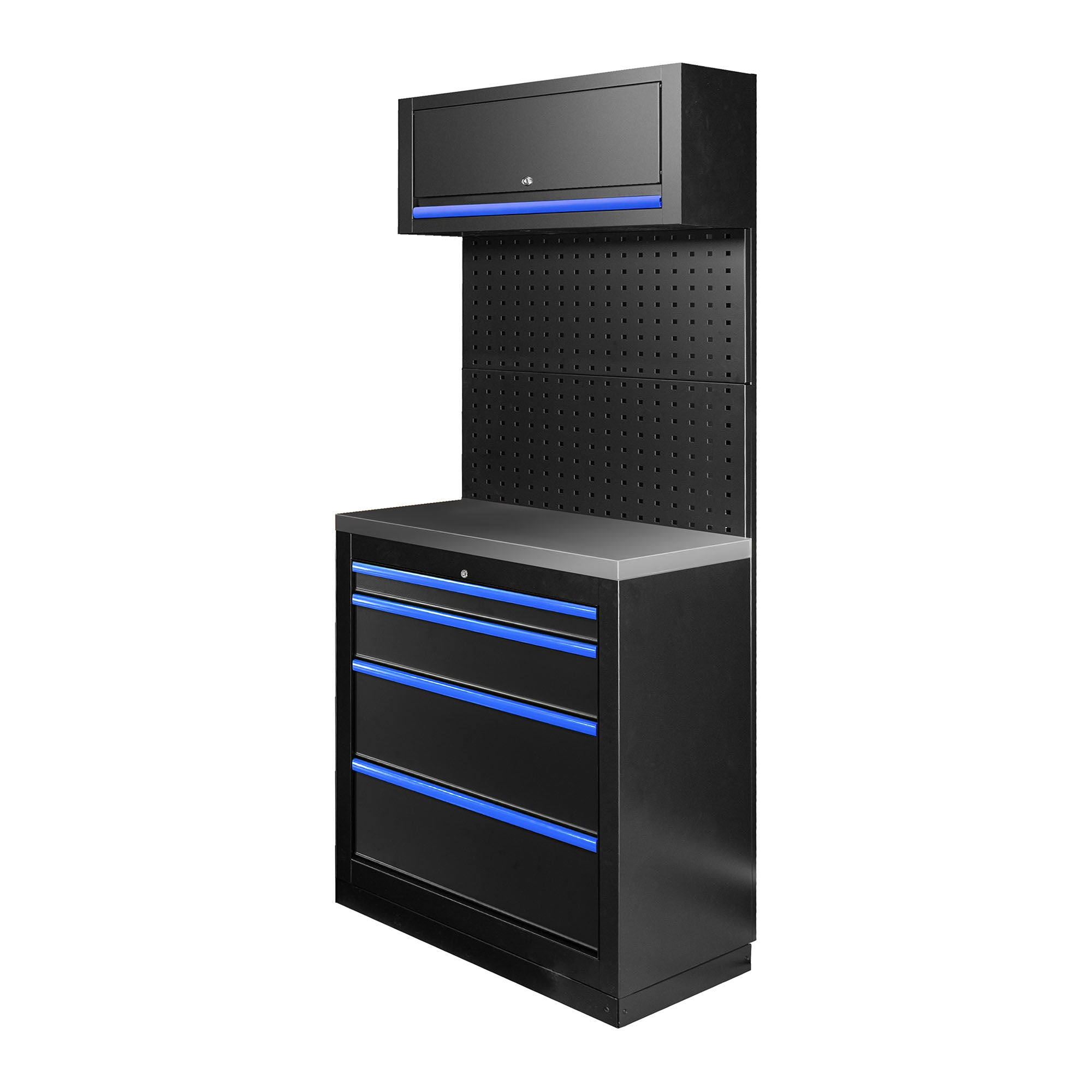 SET DI MOBILI MODULARI (7 PEZZI) - BLU SERIE593B JBM