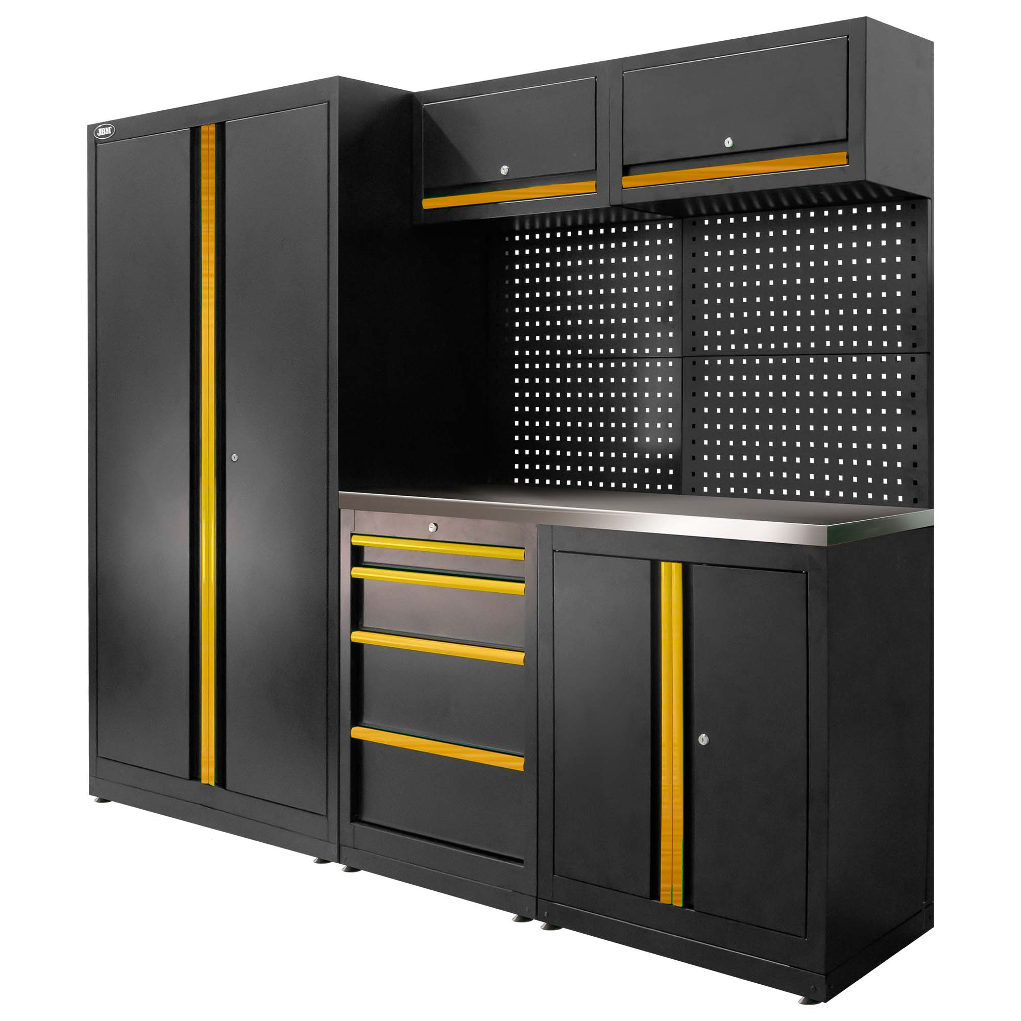 SET DI MOBILI MODULARI (13 PZ) - SET CON ARMADIO A DUE ANTE (REF.18105) - DORATO SERIE595G JBM