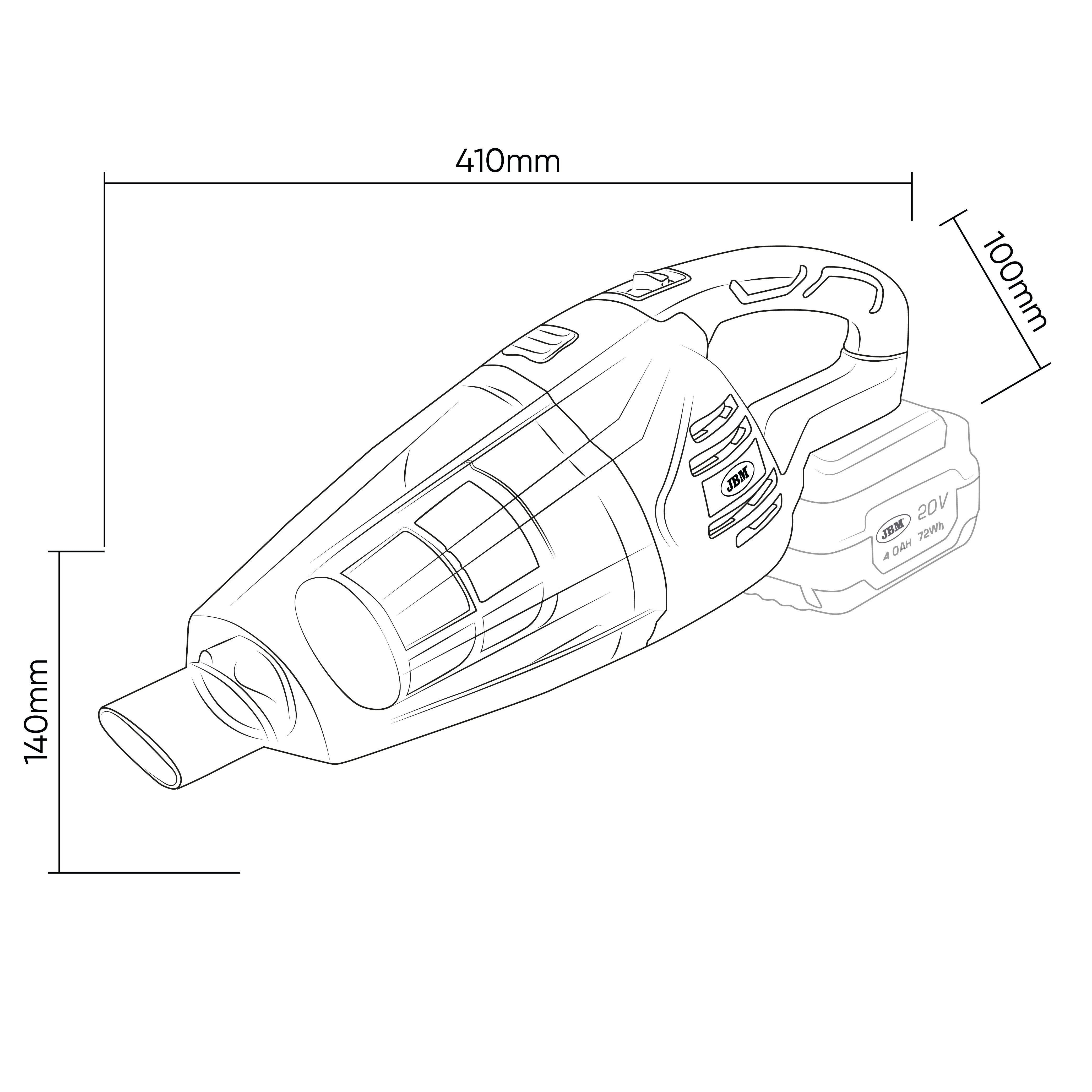 ASPIRAPOLVERE PORTATILE 60001 JBM