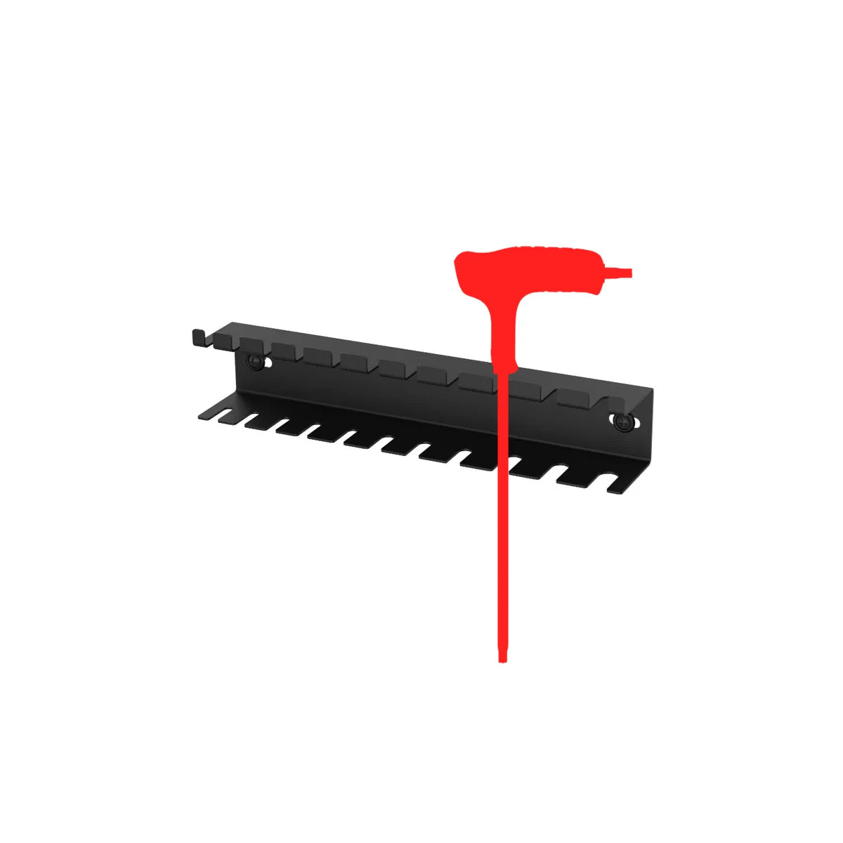Supporto 11 chiavi a T 282mm per Arredo Officina Workshopitaly MPS Total Black