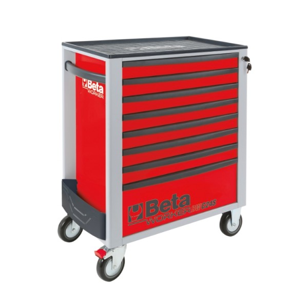 Cassettiera mobile con otto cassetti e assortimento di 398 utensili Beta BW 2400S 8/E-L