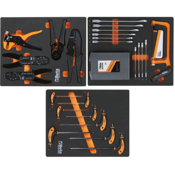 Cassettiera mobile con nove cassetti, con sistema antiribaltamento, modello lungo, e assortimento di 487 utensili Beta BW 2400S XL9/E-XL