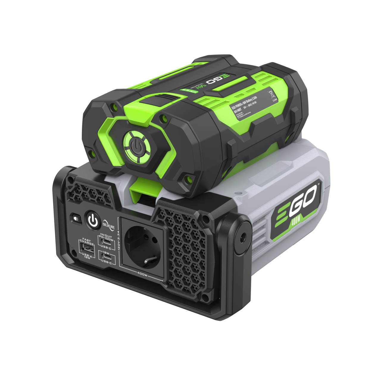 Inverter di potenza Ego Power PAD5001E NEXUS ESCAPE + BATTERIA 2,5aH